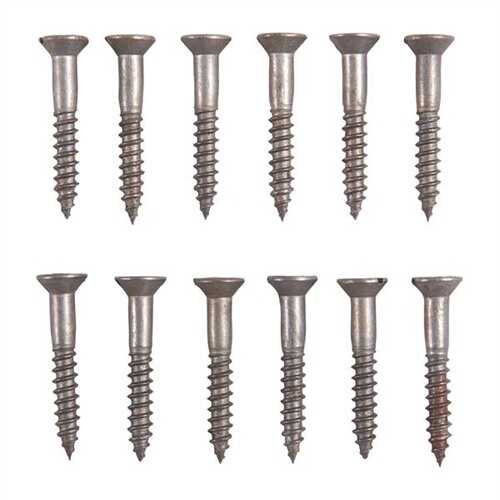 UNPLATED Steel Flat Head Wood Screw Kit