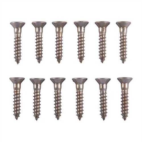 UNPLATED Steel Flat Head Wood Screw Kit