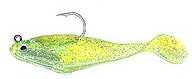 Creme Lure Co / Knight Spoiler Shad 1.5in 3pk Chartreuse Glitter Md#: SSB105