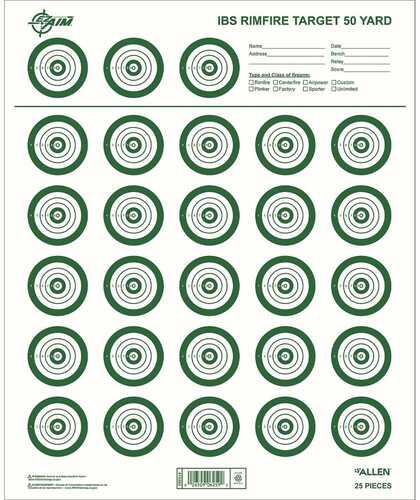 Allen IBS Rimfire Target 25 Pack