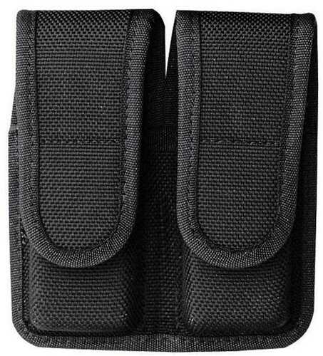 Bianchi Model 7302H AccuMold Double Magazine Pouch Colt Government .380 Hook And Loop Black