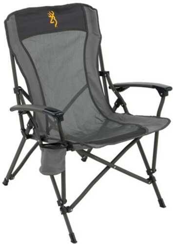 Browning Fireside Gold Buckmark Chair Charcoal / Gray