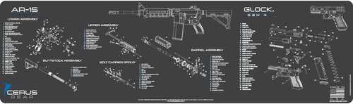 Cerus Gear Magnum Xxl 14x48 AR-15/Glock Combo Schematic Promat - Gray