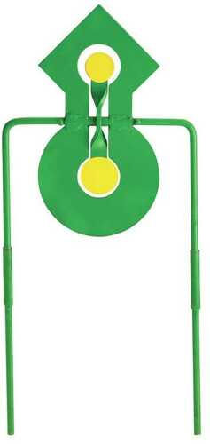 Champion .22 Double Reaction Metal Spinner Target Green Yellow Box