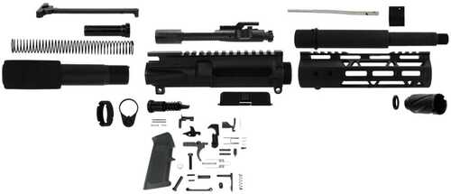 TacFire 7.5" Unassembled AR 300 Blackout Pistol Build Kit With Lower Parts Kit