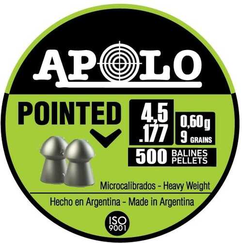 Hatsan Apolo Pointed Air Rifle Pellets 177 Cal 9 Gr 500/ct