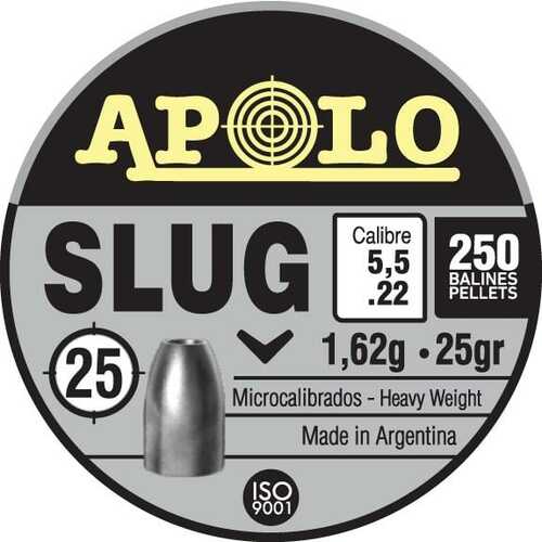 Hatsan Apolo Slug Air Rifle Pellets .22 Cal 25 Gr 250/ct