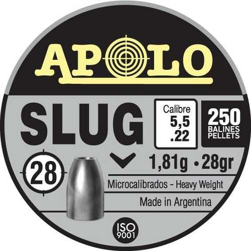 Hatsan Apolo Slug Air Rifle Pellets .22 Cal 28 Gr 250/ct