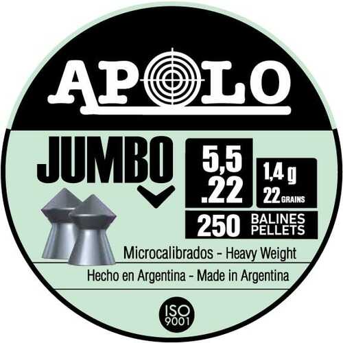 Hatsan Apolo Jumbo Air Rifle Pellets 22 Cal 22 Gr 250/ct