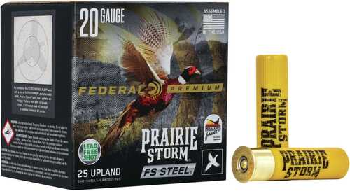 Federal Prairie Storm FS Steel Shotshells 20 Gauge 3" 7/8 Oz 1350 Fps #3 25 Rounds