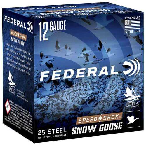 Federal Speed-Shok Snow Goose Shotshells 12 Gauge 3" 1-1/4 Oz 1450 Fps #BB 25 Rounds