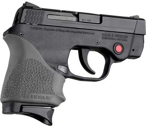 Hogue HandAll Beavertail Handgun Grip Sleeve For S&W Bodyguard 380/Taurus Tcp & Spectrum Slate Grey