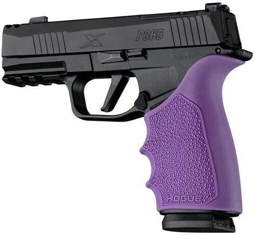 Hogue HandAll Beavertail Handgun Grip Sleeve For Sig Sauer P365 XMacro Purple