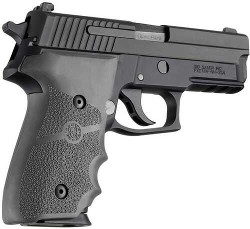 Hogue Overmolded Rubber Grip Handgun Grips For Sig Sauer P228/P229 Slate Grey With Finger Grooves