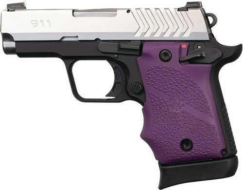 Hogue Ambi Safety Rubber Grip For Springfield Armory 911 9mm- Purple
