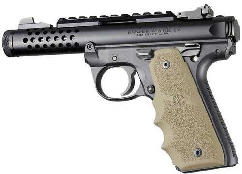 Ruger 22/45 MKIV Rubber Grip With Finger Grooves Flat Dark Earth