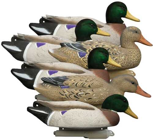 Higdon Outdoors 16034 Battleship Oversized Mallards Species Multi Color Foam Filled Features Flocked Heads 6 Pack