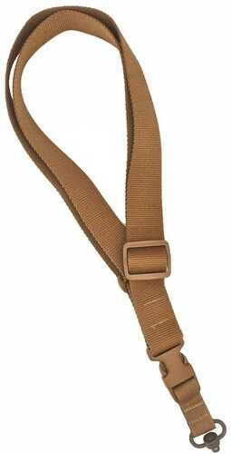 TacShield CQB Single Point Sling QD Push Button Swivel Coyote Brown