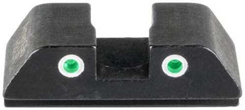 Ameriglo Tritium 2-Dot Rear Handgun Sight For Glock 42/43/43x/48 Green With White Front