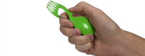 Kershaw Ration Green Eating Utensil / Multi-Tool - 4-3/5" Overall Length