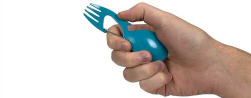 Kershaw Ration Teal Eating Utensil / Multi-Tool - 4-3/5" Overall Length