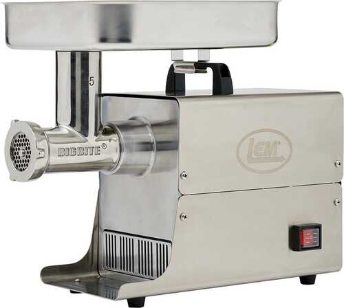Lem Products #5 Big Bite Stainless Steel Electric Grinder