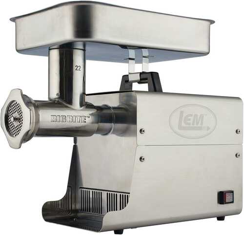 Lem Products #22 Big Bite Stainless Steel Electric Grinder
