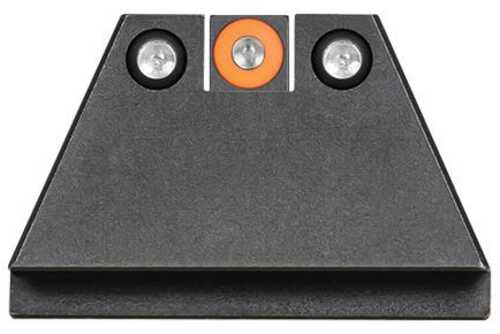 Night Fision Suppressor Height Sight Set Orange Front Black Back For Glock