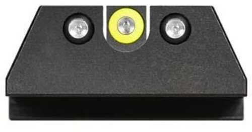 Click to see larger image. Night Fision Sight Set Yellow Front Black U-Notch Back For HK