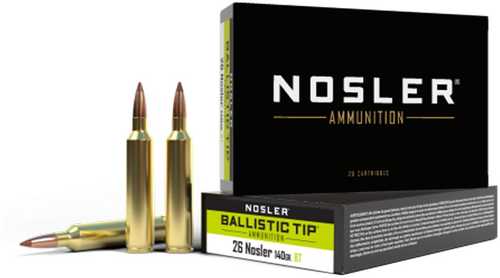 Nosler BT 26 Nosler 140Gr Ballistic Tip 20Rd 10Bx/Cs