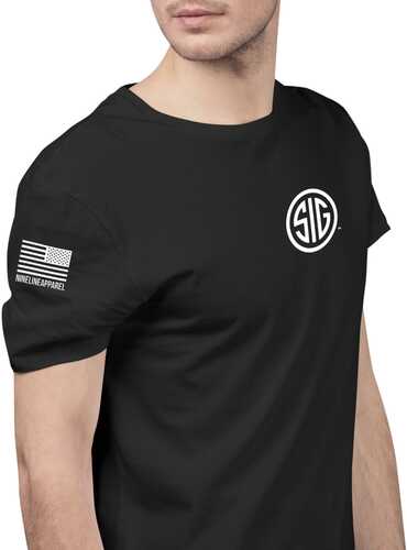 Nine Line Sig Sauer Logo Short Sleeve Shirt Black 2xl