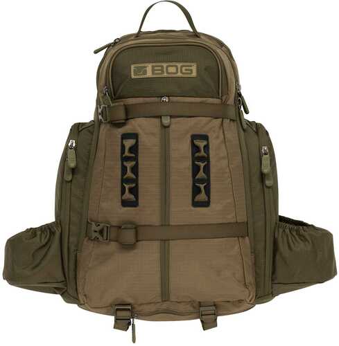 Bog-Pod 1159182 Kinetic Hunting Day Pack Lightweight Made Of Tear Resistant Nylon With OD Green Finish, YKK Zipper, Rain