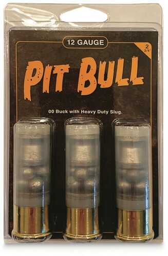 Reaper Defense Pit Bull Shotshells 12 Ga 2-3/4" 1 Oz Slug 00 3/ct