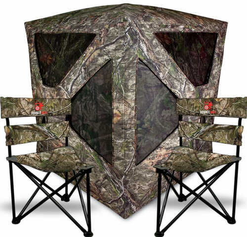 Click to see larger image. Primos Double Bull Roughneck Series Ground Blind w 2 Tri Stools Sb