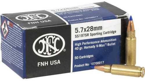 FN Handgun Ammunition 5.7x28mm 40 Grain V-Max 1738 Fps 500/ct