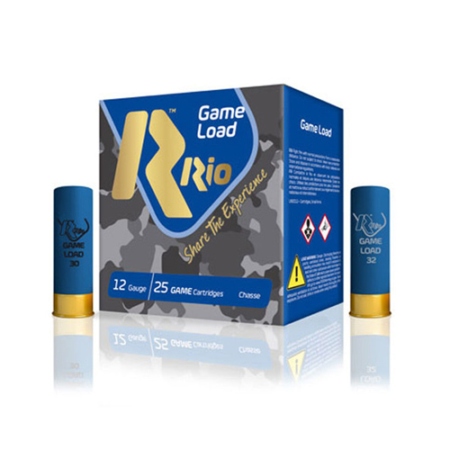 Rio Game Load 12 Gauge 2-3/4" 1-1/4 Oz 1250 Fps #9 25 Rounds