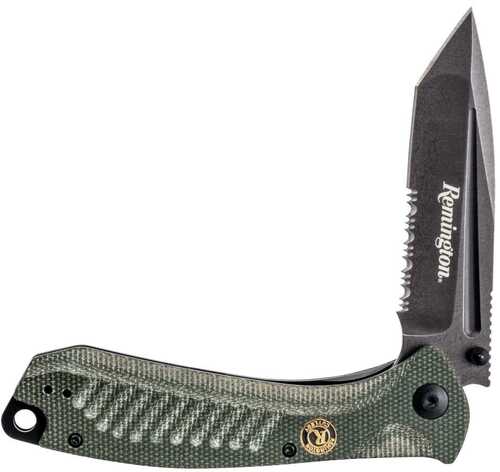 Remington EDC Liner Lock Folding Knife 5" Tanto Blade Green
