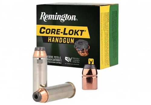 Remington <span style="font-weight:bolder; ">Core-Lokt</span> Handgun Ammunition 10mm Auto 200Gr SJHP 1100 Fps 20/ct