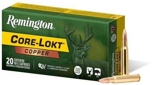 Remington <span style="font-weight:bolder; ">Core-Lokt</span> Copper Rifle Ammunition .300 Win Mag 180 Grain CHP 2850 Fps 20 Rounds