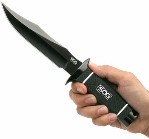 SOG Tech Bowie Knife 6.4" Blade Black