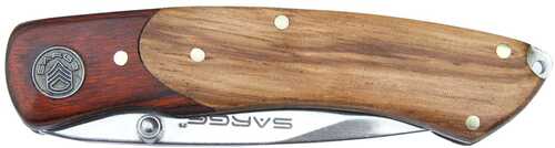 Sarge Knives Ranger - Two Tone Wooden Liner Locking Knife