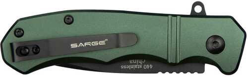 Sarge Knives Command Army Green Turbo Lock Folder