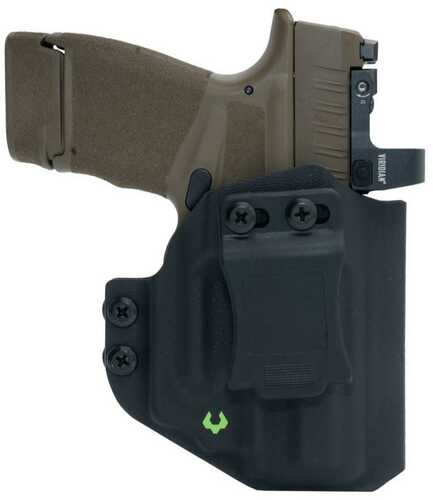 Click to see larger image. Viridian E Series Green Laser Black Springfield Hellcat With Kydex Iwb Holster Black Rh