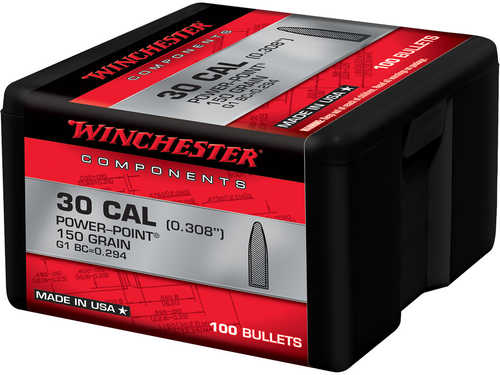 Winchester Bullets 308 Win / 300Wm / 300 Savage 150 Grain Power Point 100 Count
