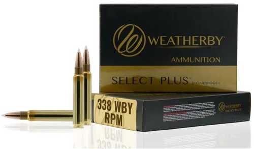 Weatherby Select Plus Barnes TTSX Rifle Ammunition .338 Weatherby Rpm 185Gr PT 3100 Fps 20 Rounds