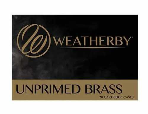 Weatherby Unprimed Brass 6.5 WBY Rpm 20/ct