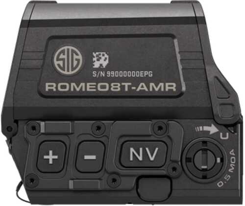 Sig Sauer Electro-Optics SOR8T101 Romeo8T AMR Matte Black 1X40mm Quad Ballistic Circle Dot 2.0 Reticle, Rifle