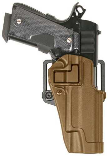 Blackhawk! Serpa CQC Concealment Holster Matte Finish Colt 1911 Coyote Tan Left Hand