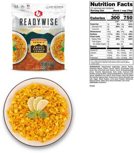 Readywise Summit Sweet Potato Curry - 6.6 Oz