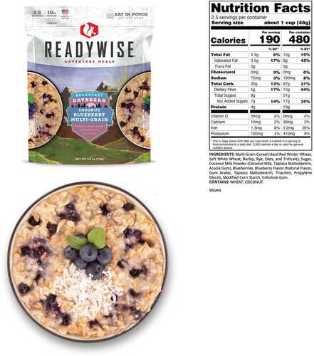Readywise Daybreak Coconut Blueberry Multi-Grain - 4.2 Oz